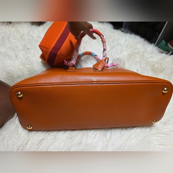 Prada Orange Leather Women's Hand Bag - Picture 12 of 16